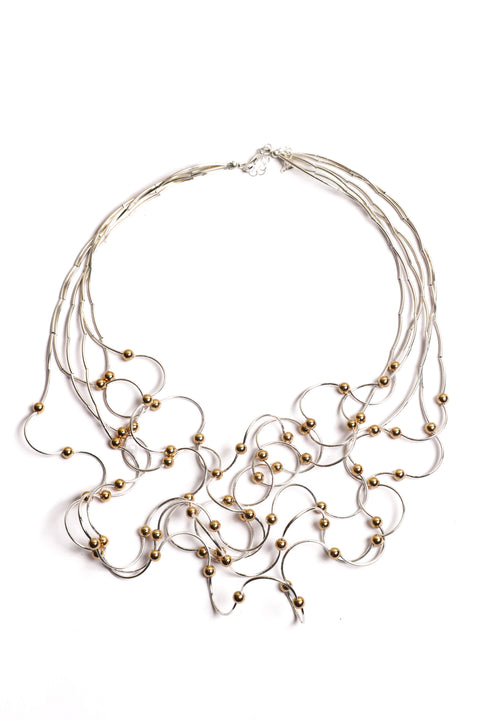 Silver & Gold Bead Flow