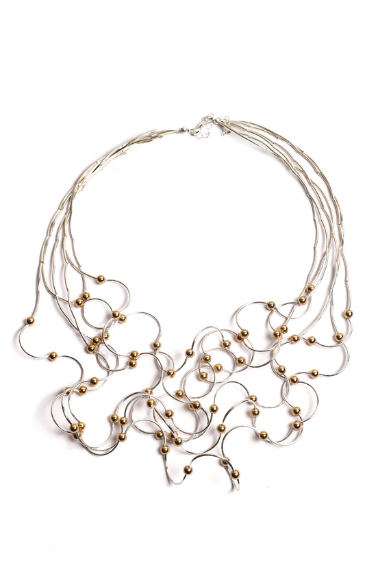 Silver & Gold Bead Flow
