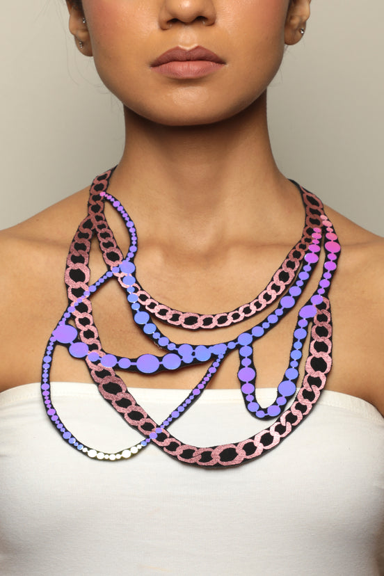 variant: Pink and Iridescent Violet