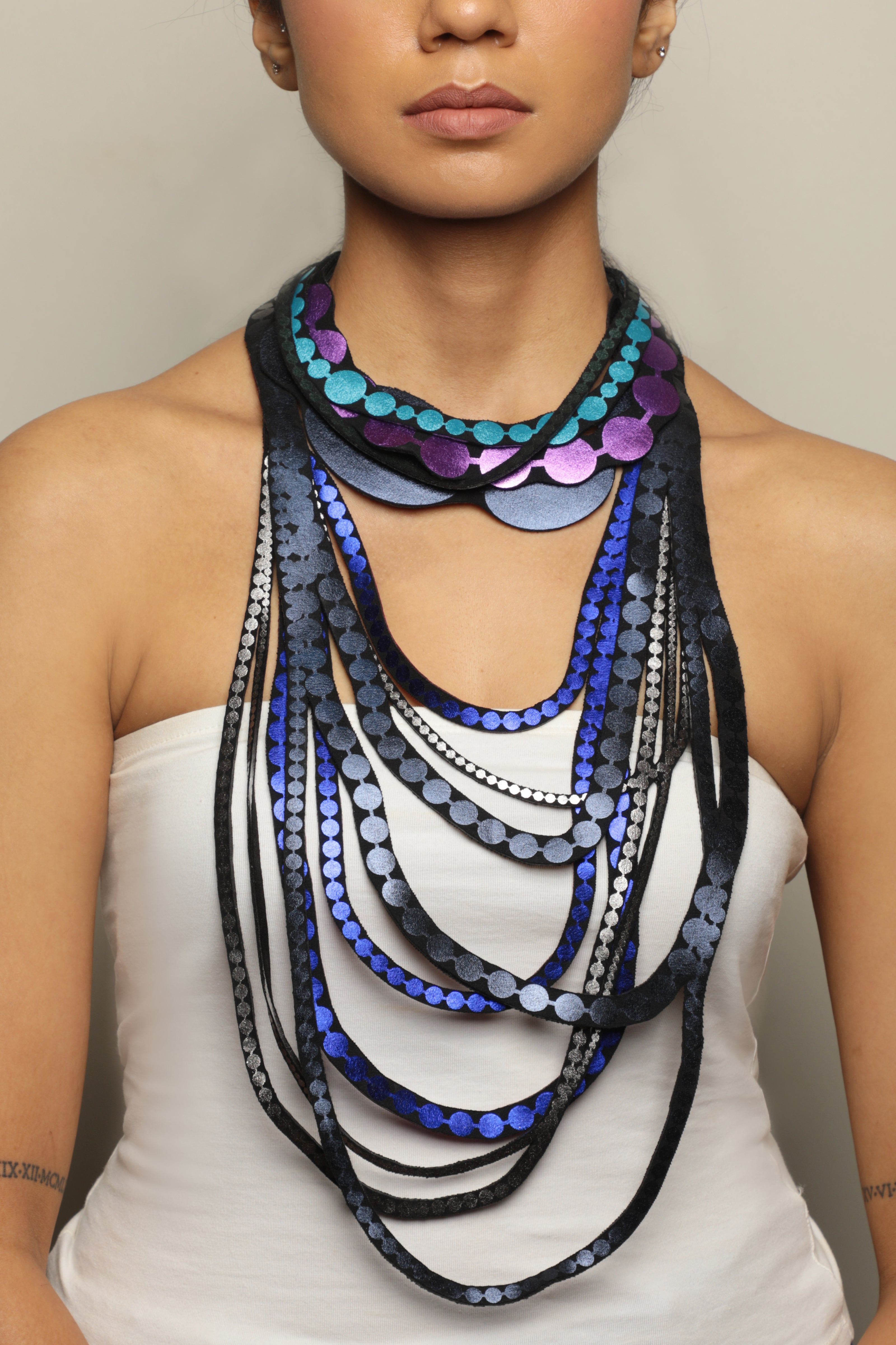 variant: Purple, Blue and Navy Blue