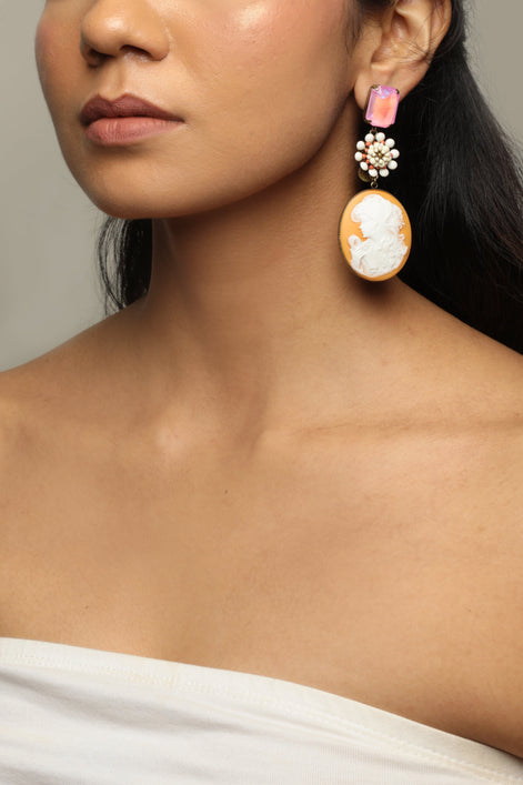variant: Iridescent Pink, Coral, Ivory & Gold