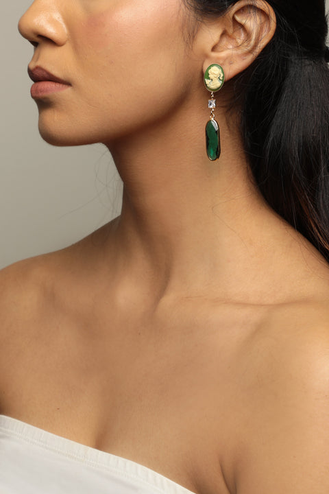 variant: Emerald Green, Ivory & Gold