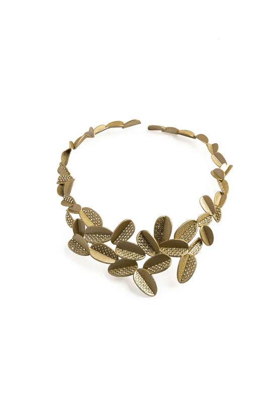 Metallic Leaves Necklace