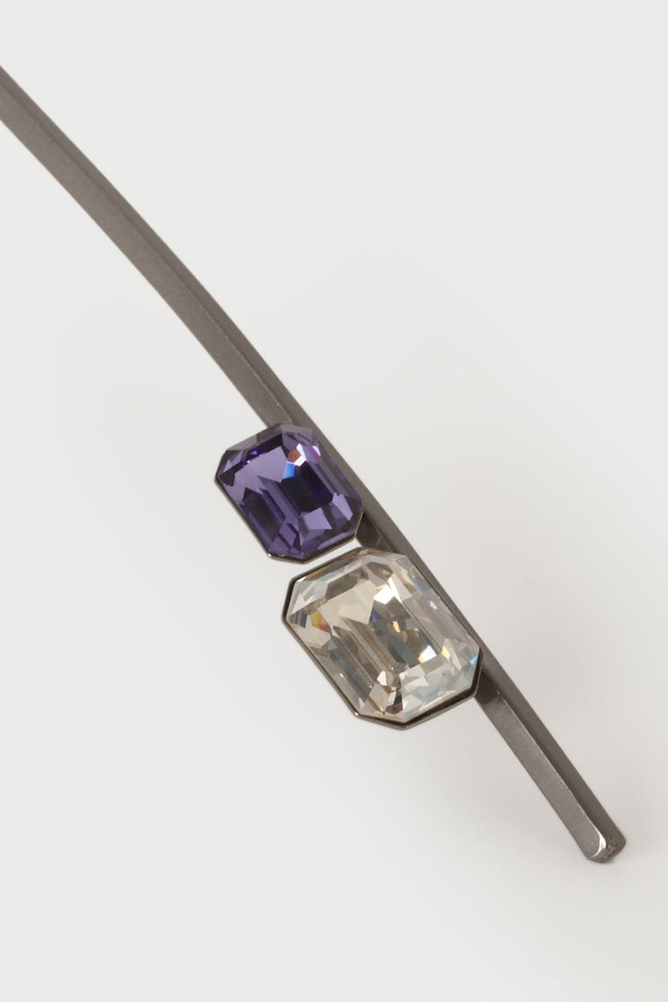 variant: Silver + Sapphire & Clear Crystals