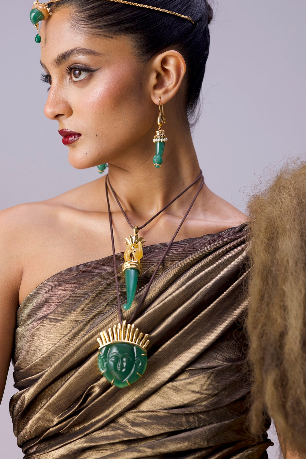 Tridev Pendant / Brooch